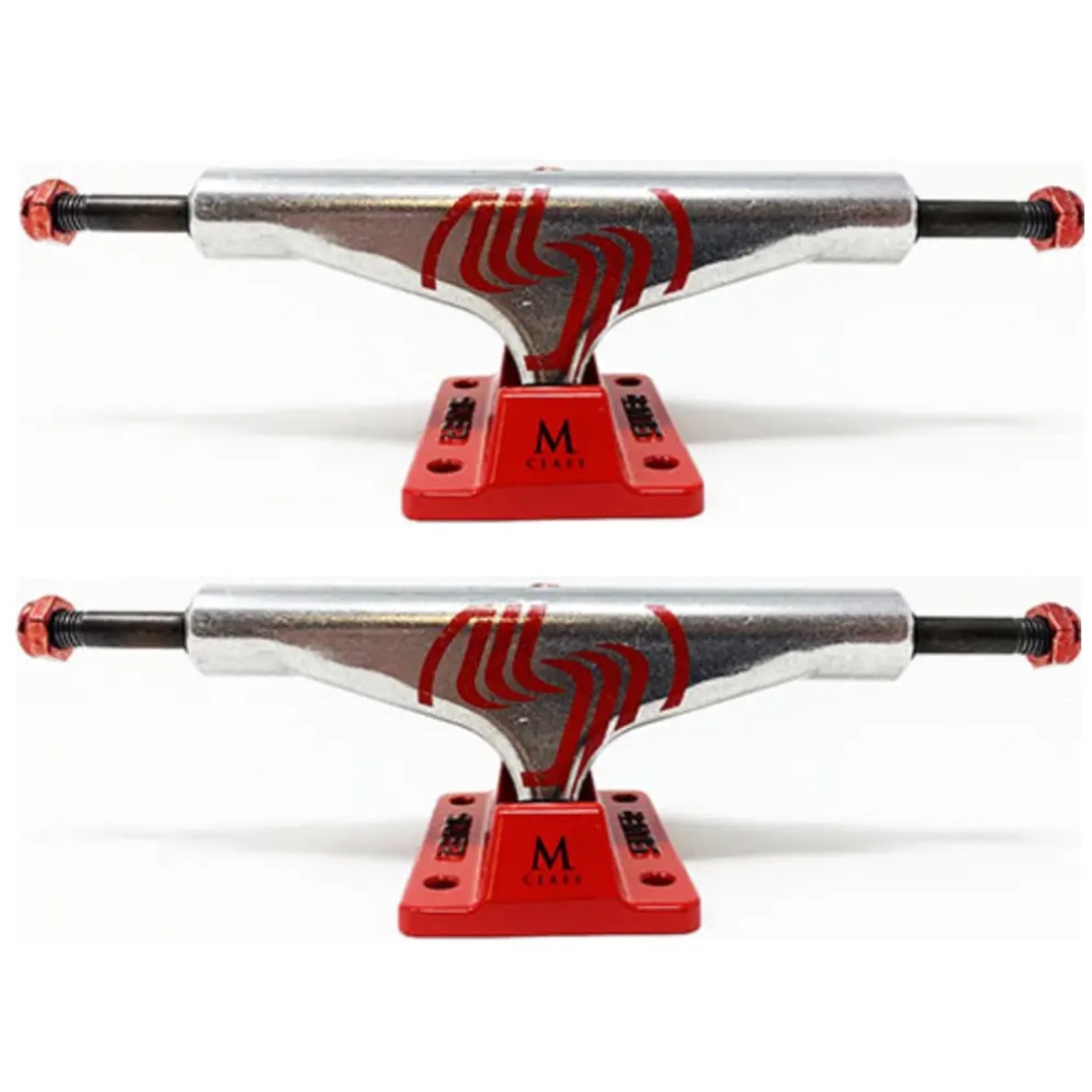 Silver Trucks Red 8.25”