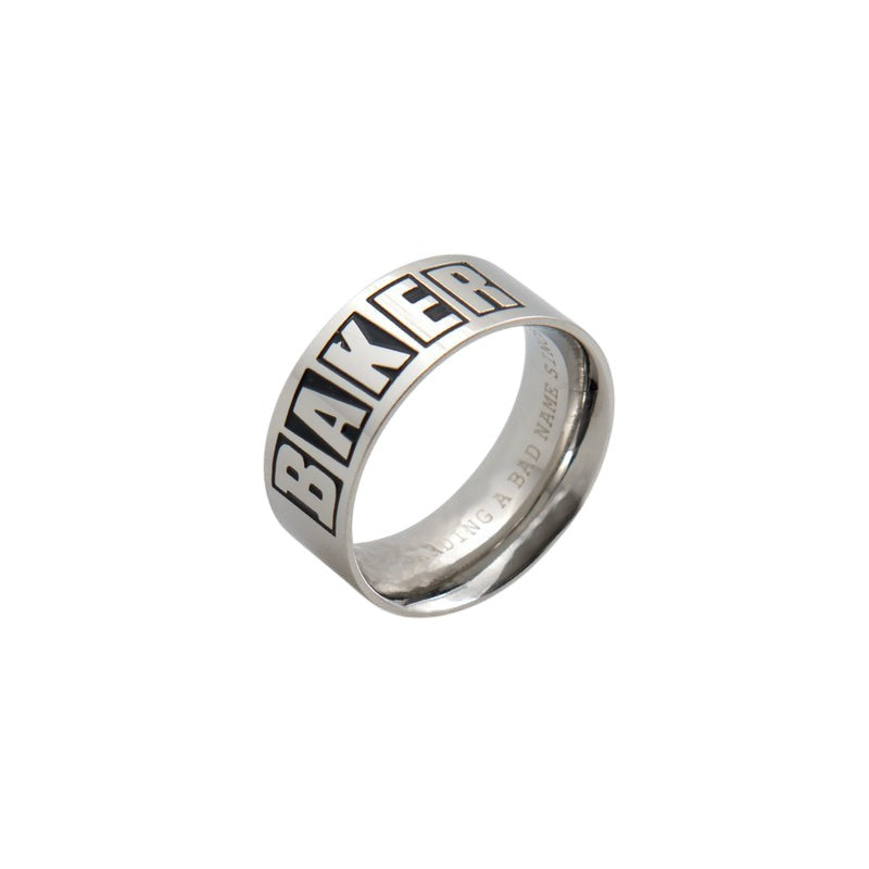 Baker Brand Logo Ring Silver