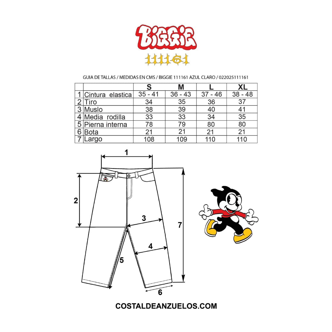 Pantalón Costal de anzuelos Biggie