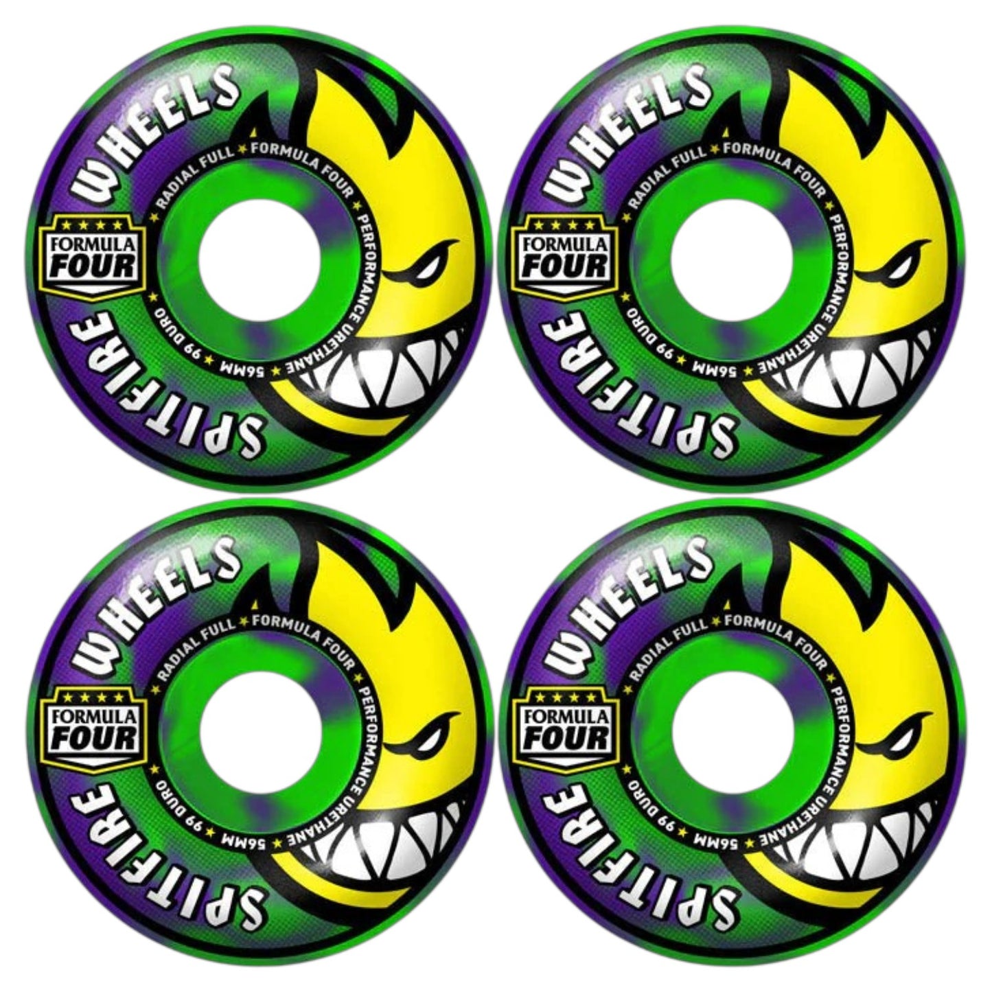 Spitfire F4 Radial Full Colors Neon 56mm 99a