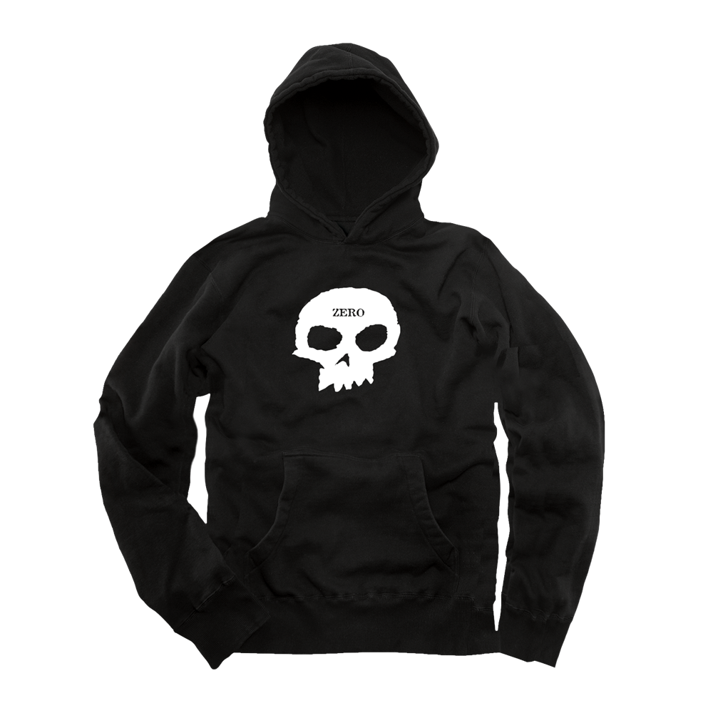Zero Single Skull Hoodie - Black